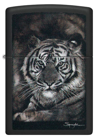 Zippo Lighter - Spazuk Tiger Fire Painting Zippo Lighter - Spazuk Tiger Fire Painting Zippo - Lighter USA