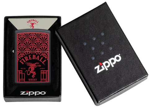 Zippo Lighter - Fireball Red Hot Whisky Zippo Lighter - Fireball Red Hot Whisky Zippo - Lighter USA