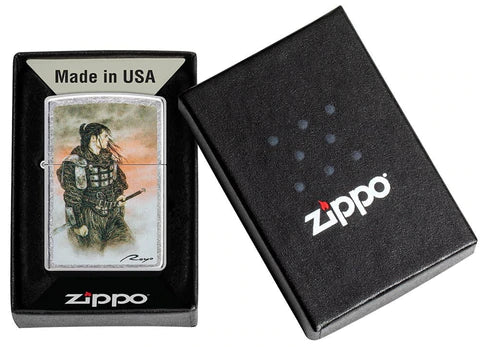 Zippo Lighter - Luis Royo Stoic Samurai Zippo Lighter - Luis Royo Stoic Samurai Zippo - Lighter USA