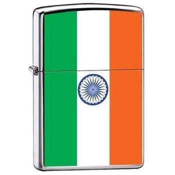 Zippo Lighter - India Indian Flag - Lighter USA