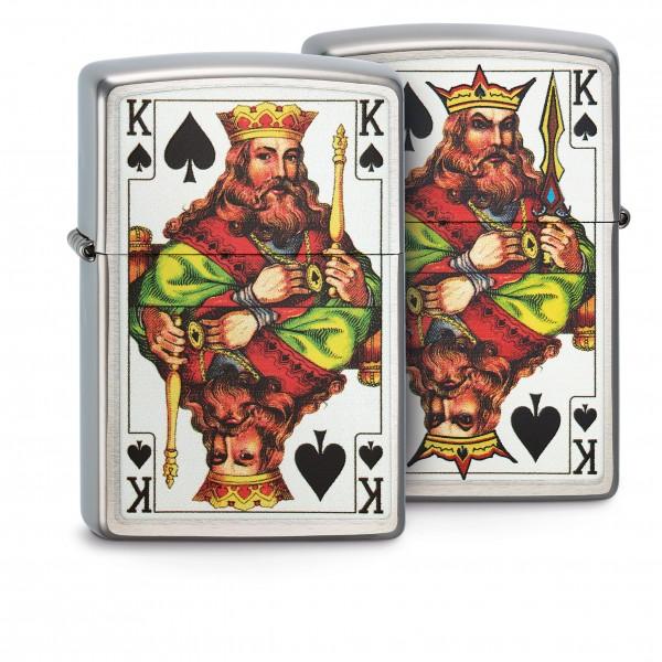 Zippo Lighter - 2 Sided King of Spade - Lighter USA