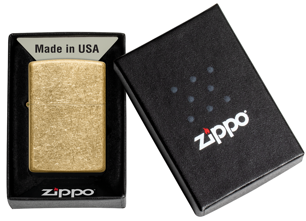 Zippo Lighter - Classic Tumbled Brass