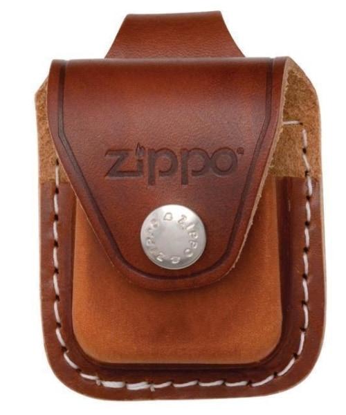 Zippo Brown Leather Lighter Pouch with Belt Loop - Lighter USA