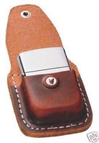 Zippo Brown Lighter Pouch with Clip - Lighter USA