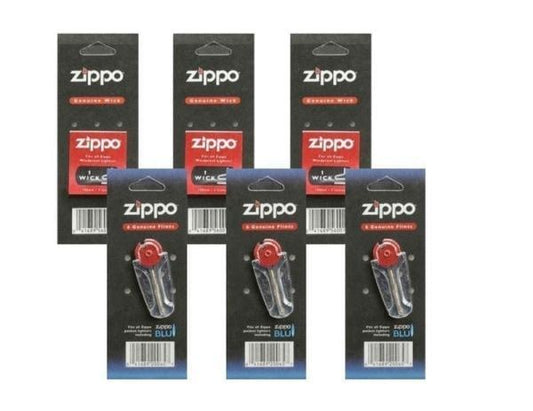 Zippo Genuine Flints & Wicks Variety Packs - Lighter USA