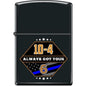 Zippo Lighter - Always Got Your 6 Black Matte - Lighter USA