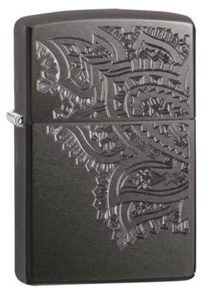 Zippo Lighter - Iced Paisley Gray Dusk - Lighter USA