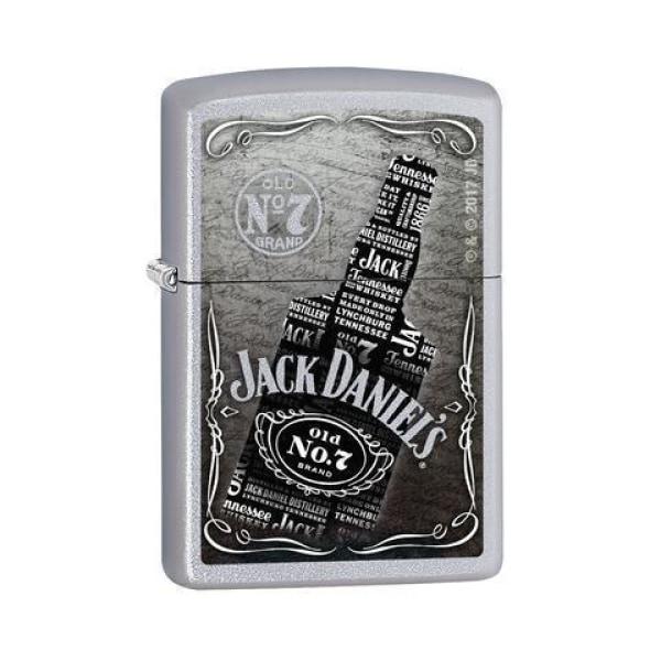 Zippo Lighter - Jack Daniel's Satin Chrome - Lighter USA