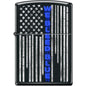 Zippo Lighter - We Bleed Blue Black Matte - Lighter USA