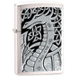 Zippo Lighter - Silver Dragon Brushed Chrome - Lighter USA