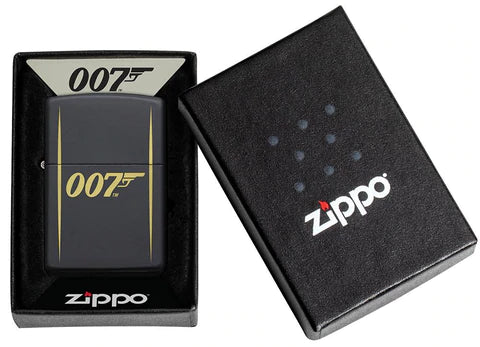 Zippo Lighter - James Bond 007 Black Matte Zippo Lighter - James Bond 007 Black Matte Zippo - Lighter USA