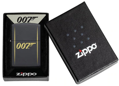 Zippo Lighter - James Bond 007 Black Matte Zippo Lighter - James Bond 007 Black Matte Zippo - Lighter USA